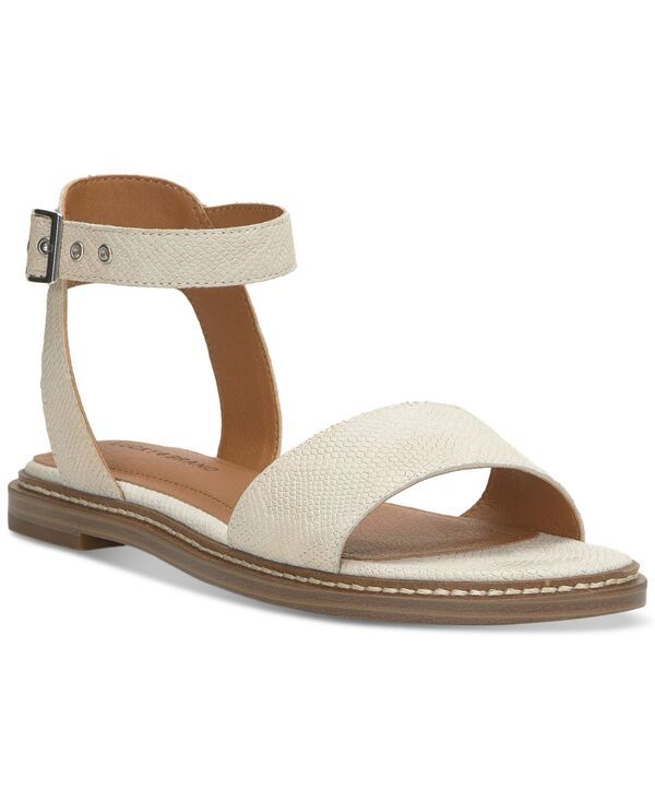 ラッキーブランド レディース シューズ サンダル アンクル Lucky Brand Womens Kimaya AnkleStrap Flat Sandals Light Putty Leather
