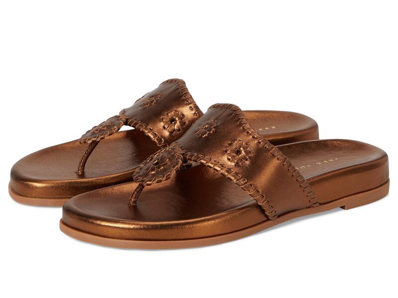 ジャックロジャース レディース シューズ サンダル トール Jack Rogers Jacksport Sandal Metallic Nappa Bronze メタリック