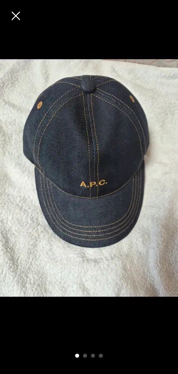 A P C ベースボールキャップ デニム