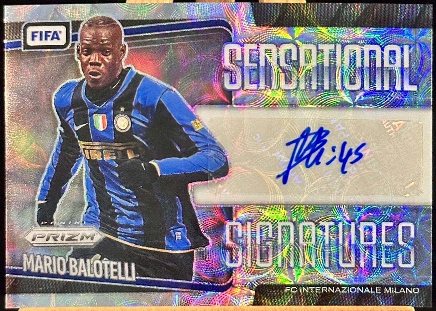 Mario Balotelli マリオ・バロテッリ Panini Prizm FIFA Sensational 2025-26 Choice Auto 直筆 サイン Internazionale Milano