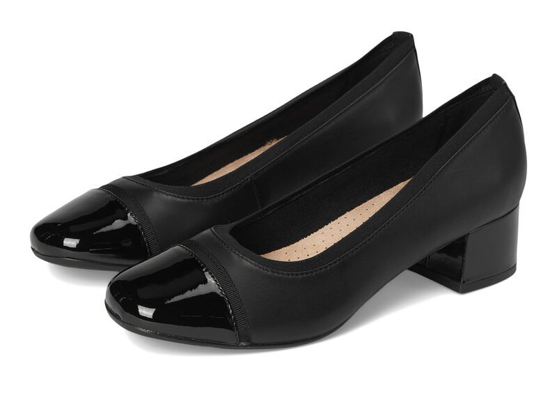 クラークス レディース シューズ ヒール Clarks Marilyn Day Black Leather ブラック