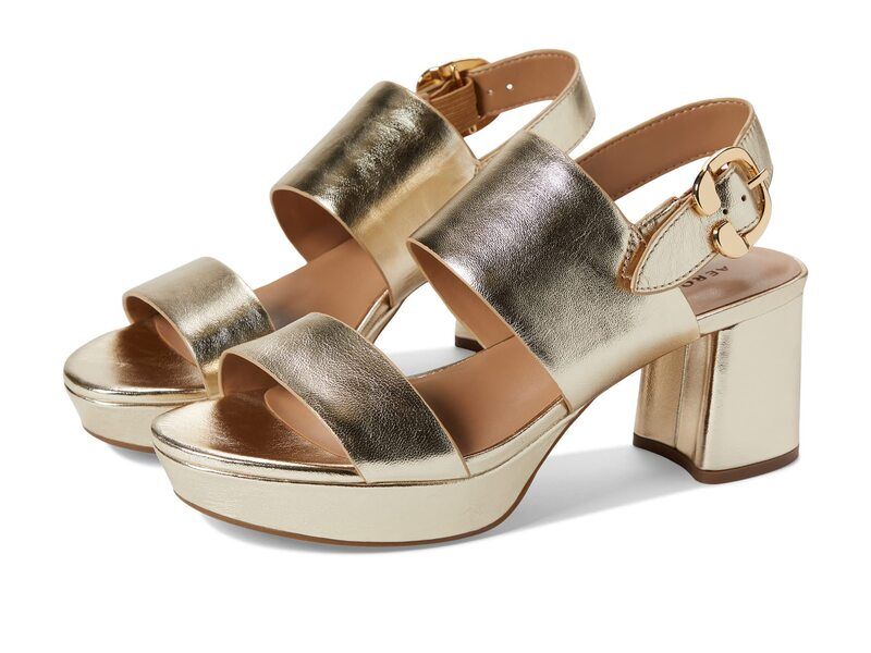 エアロソールズ レディース シューズ ヒール Aerosoles Camera Gold Metallic L ゴールド