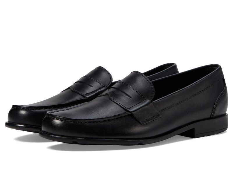 ロックポート メンズ シューズ スリッポン・ローファー Rockport Classic Loafer Lite Penny Black II ブラック