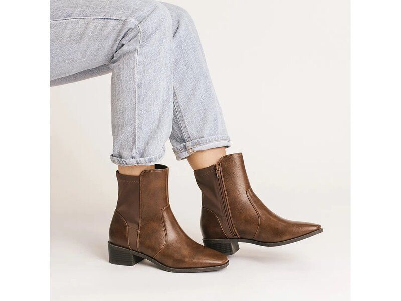 ジャーニー レディース シューズ ブーツ・レインブーツ Journee Renna Bootie Black Fabric ブラック