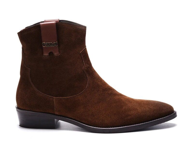 カルロスサンタナ メンズ シューズ ブーツ・レインブーツ Carlos by Carlosantana Zappa Cowboy Boot Dark Brown Suede ブラウン カルロスサンタナ メンズ シューズ ブーツ・レインブーツ Carlos by Carlosantana Zappa Cowboy Boot Dark Brown Suede ブラウン