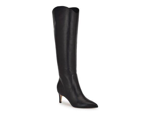 ナインウェスト レディース シューズ ブーツ・レインブーツ Nine West Sirena Boot Black Leather ブラック