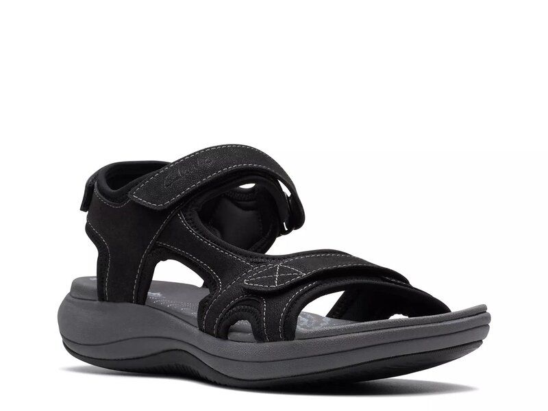 クラークス レディース シューズ サンダル Clarks Cloudsteppers Mira Bay Sandal Black ブラック