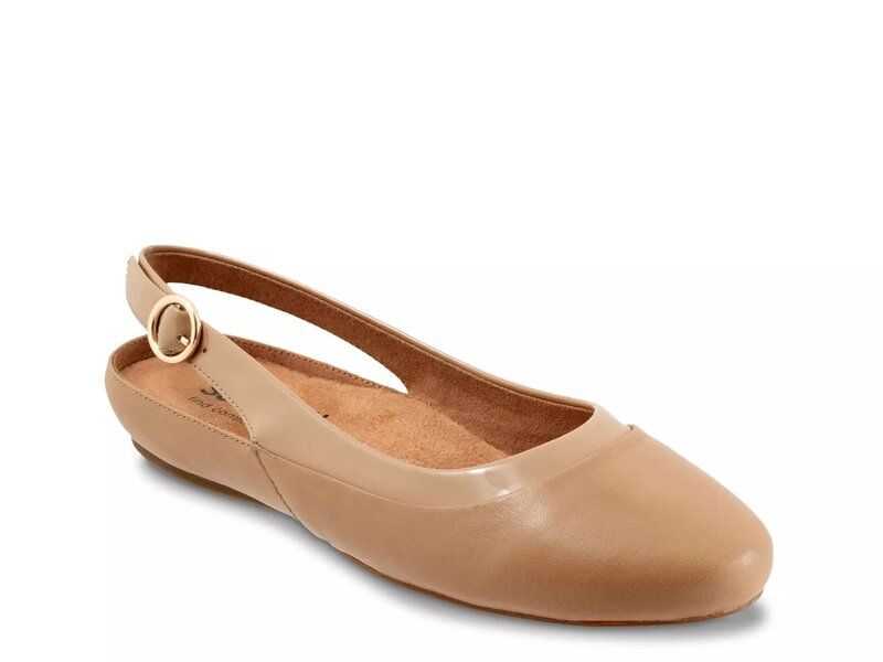 ソフトウォーク レディース シューズ パンプス Softwalk Sheffield Flat Beige Leather ベージュ