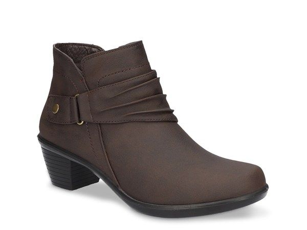 イージーストリート レディース シューズ ブーツ・レインブーツ Easy Street Damita Bootie Brown Matte ブラウン