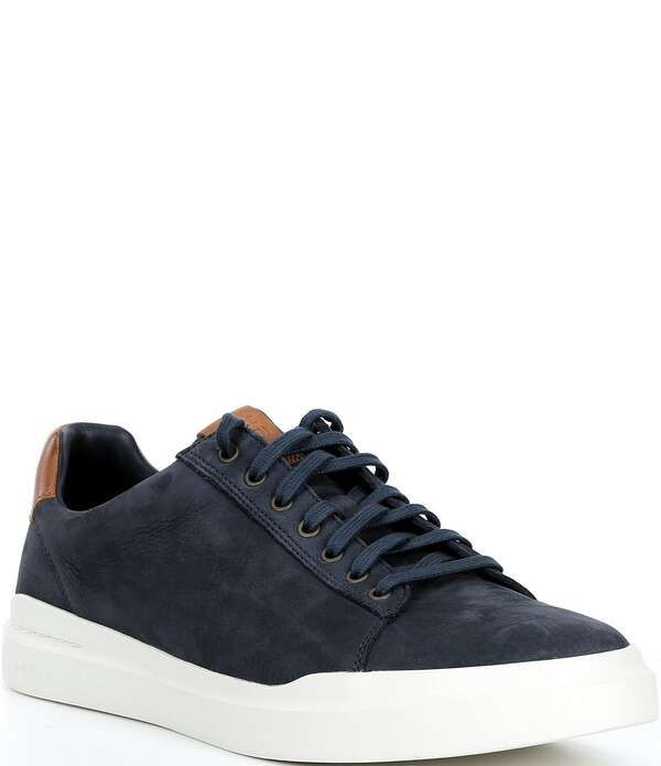 コールハーン メンズ シューズ スニーカー レース Cole Haan Mens GrandPro Rally Nubuck LacetoToe Sneakers Navy BlazerBritish