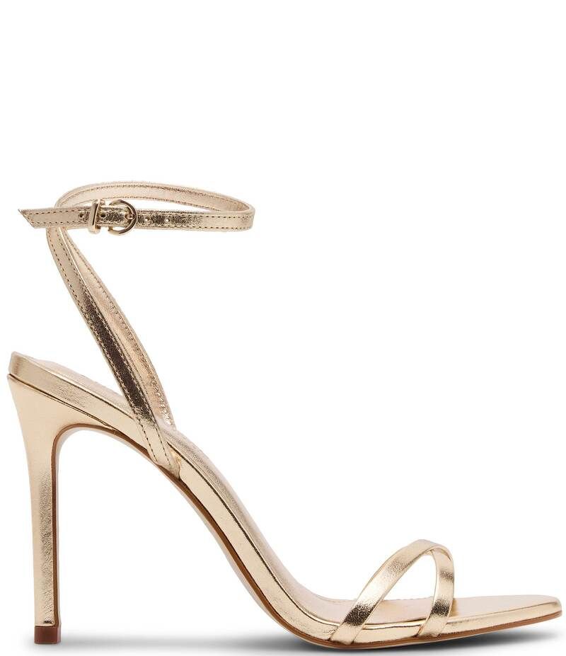 スティーブ マデン レディース シューズ サンダル レザー Steve Madden Jypsey Leather Strappy Dress Sandals Gold ゴールド
