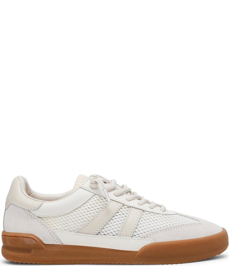 スティーブ マデン レディース ボトムス カジュアルパンツ スニーカー レース Steve Madden Verdict Mixed Media LowTop Lace Up Sneakers Whi