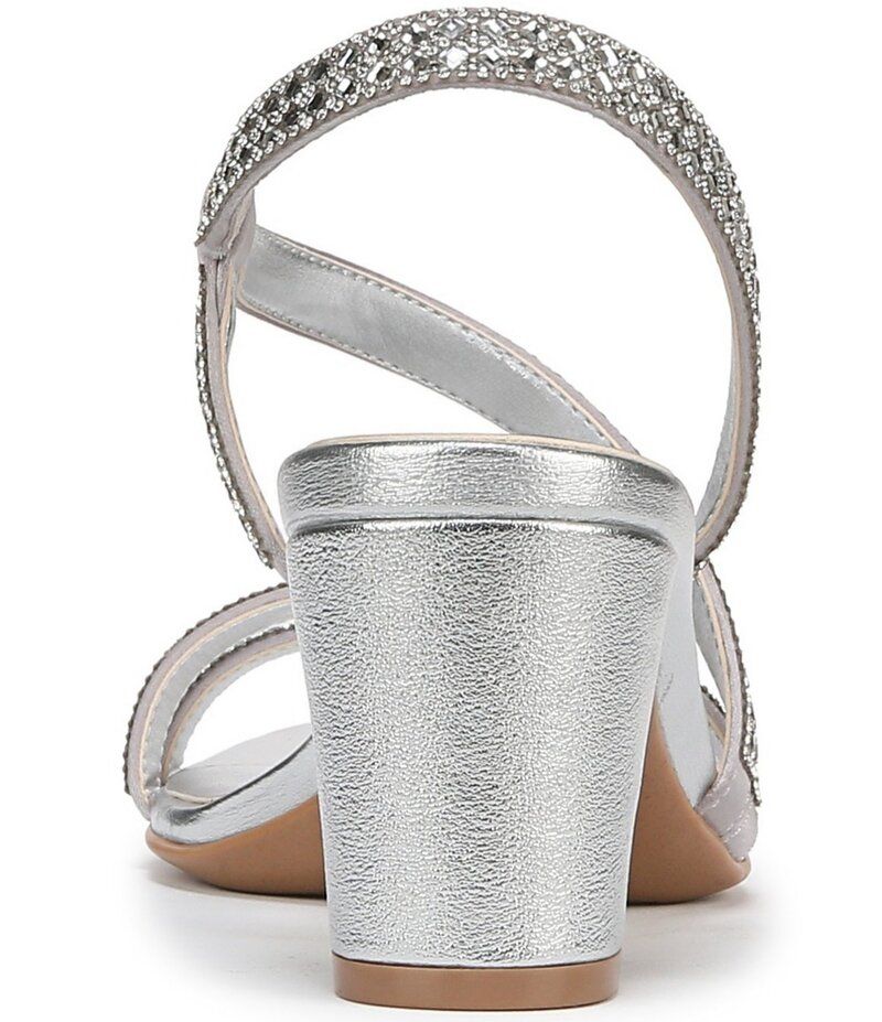 ナチュライザー レディース シューズ サンダル ヒール Naturalizer Vanessa Strappy Crystal Detail Block Heel Dress Sandals Silv ナチュライザー レディース シューズ サンダル ヒール Naturalizer Vanessa Strappy Crystal Detail Block Heel Dress Sandals Silv