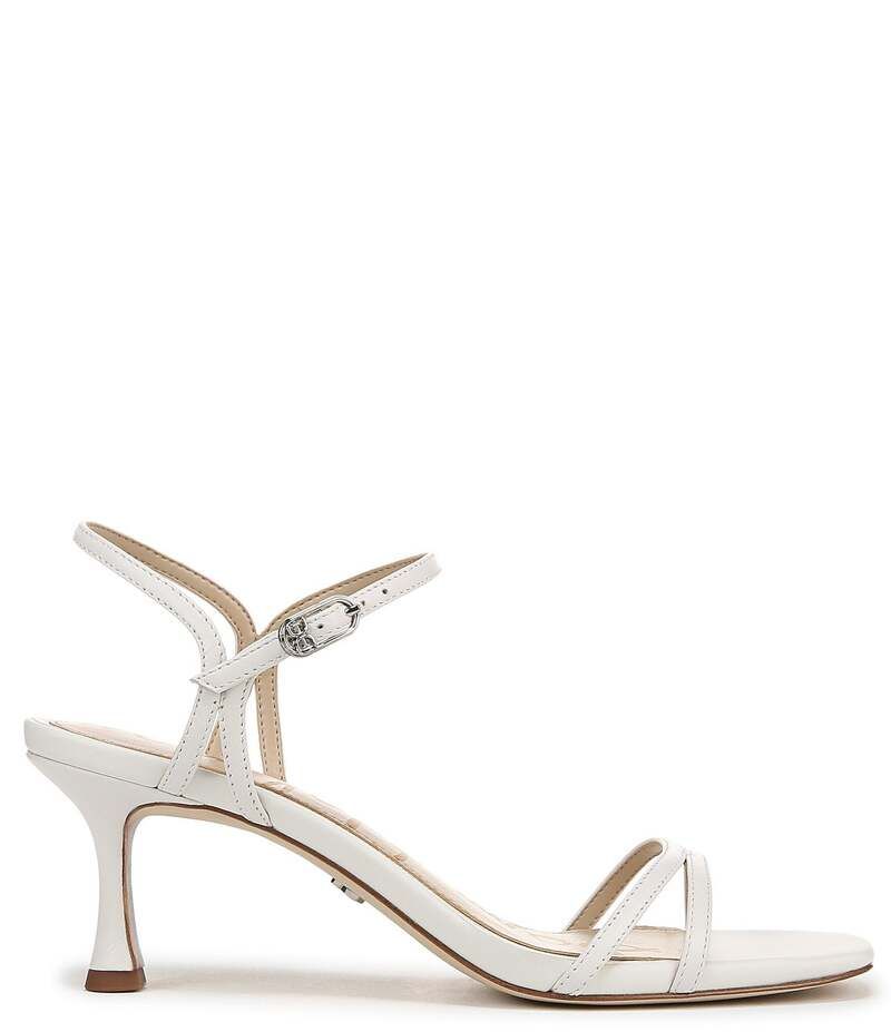 サムエデルマン レディース シューズ サンダル レザー Sam Edelman Presley Leather Strappy Dress Sandals Bright White ホワイト