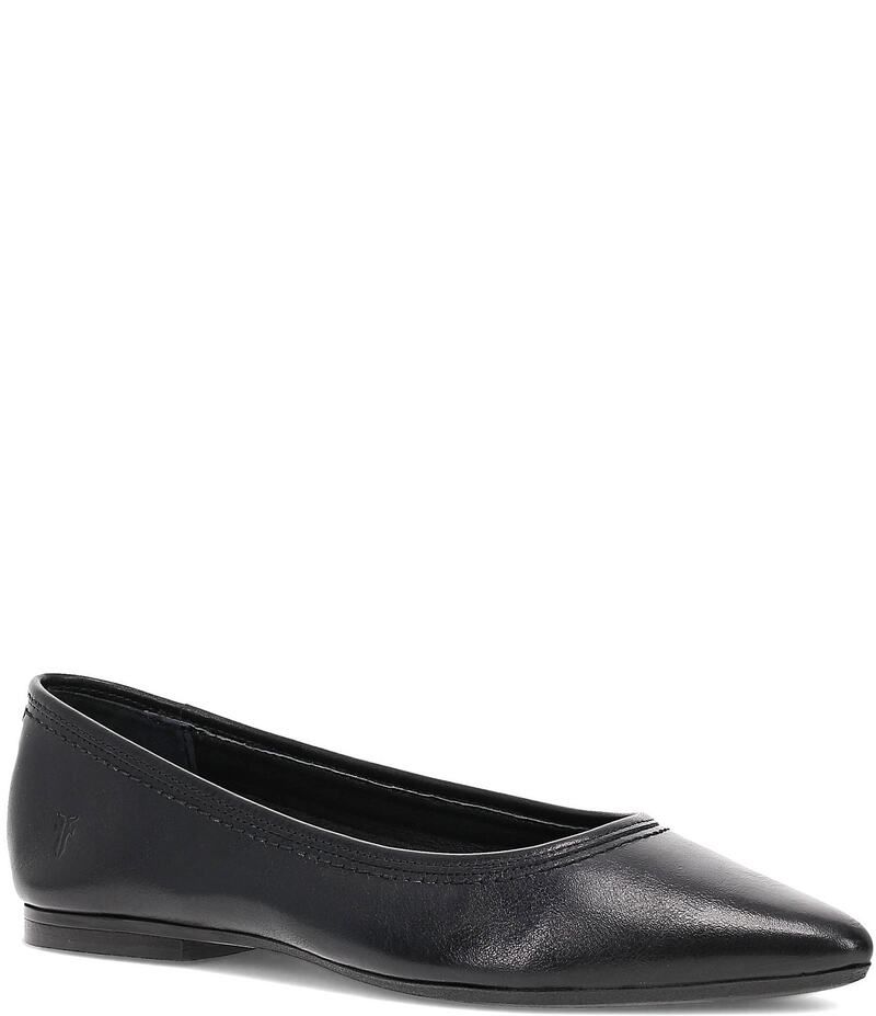 フライ レディース シューズ パンプス レザー Frye Heather Leather Ballet Flats Black ブラック