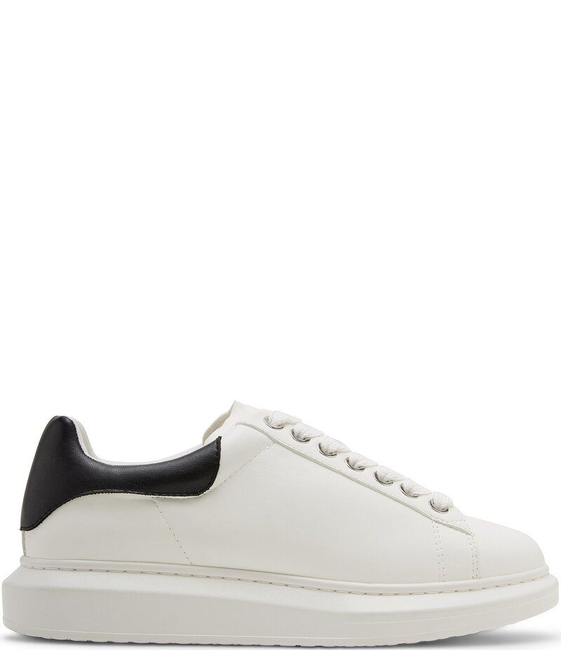 スティーブ マデン メンズ シューズ ドレスシューズ スニーカー コントラスト レザー Steve Madden Mens Frosted Contrast Collar Leather Sneake