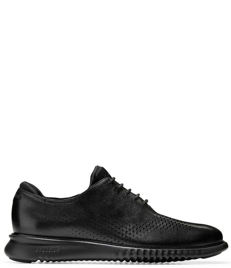 コールハーン メンズ シューズ ドレスシューズ オックスフォード レザー Cole Haan Mens 2ZEROGRAND Perforated Leather Laser Cut Oxfords