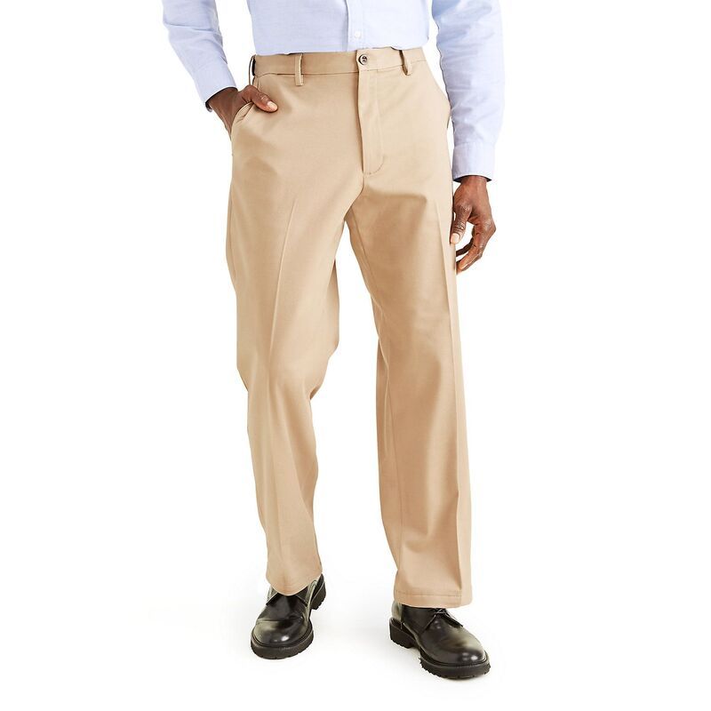 ドッカーズ メンズ ボトムス カジュアルパンツ Mens Dockerstretch Easy Khaki ClassicFit FlatFront Pants Khaki カーキ