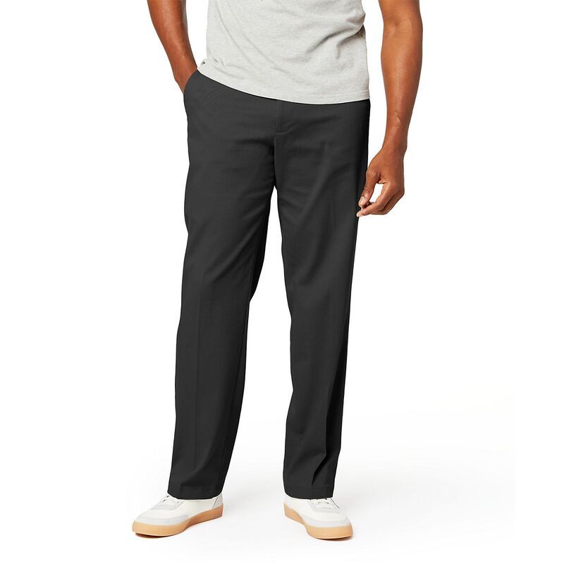 ドッカーズ メンズ ボトムス カジュアルパンツ Mens Dockers Comfort Stretch RelaxedFit Pants Black Metal ブラック
