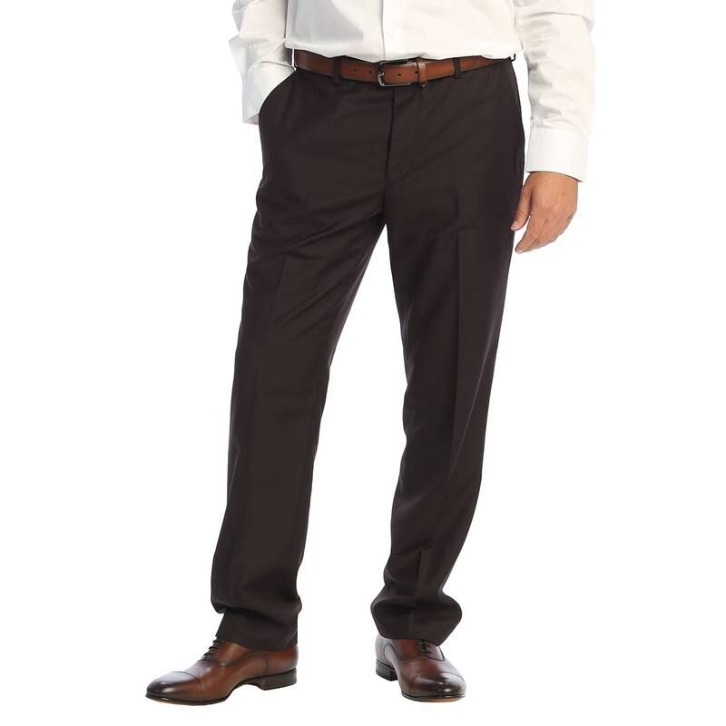 ジョベルティ メンズ ボトムス カジュアルパンツ Gioberti Mens Hidden Expandable Waist Dress Pants Dark Brown ブラウン 10,136円