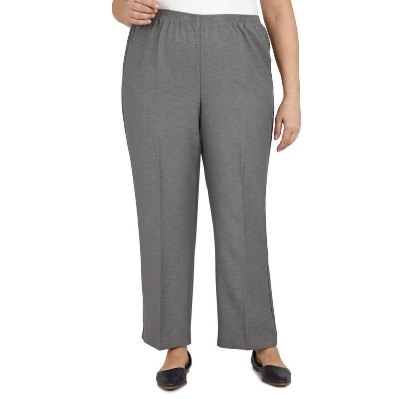 アルフレッド ダナー レディース ボトムス カジュアルパンツ プラスサイズ Plusize Alfredunner PullOn StraightLeg Pants Gray グレー