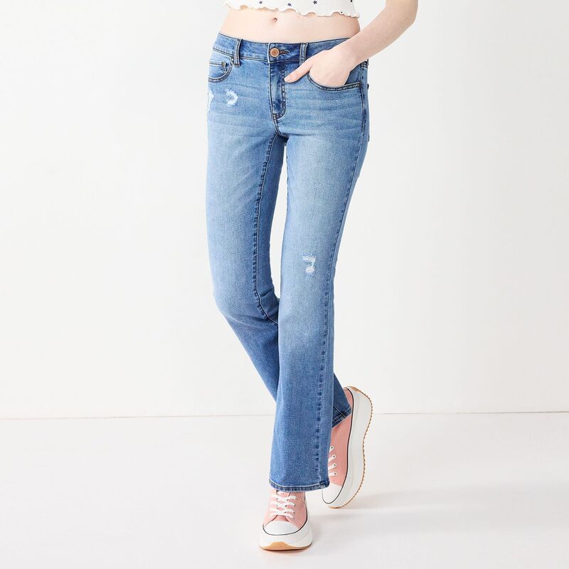 エスオー レディース ボトムス デニムパンツ ブーツカット ローライズ ブーツ ジーンズ Juniors SO Low Rise Bootcut Jeans Light