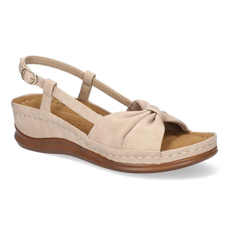 イージーストリート レディース シューズ サンダル Easy Street Jupiter Womenslingback Comfort Sandals Natural