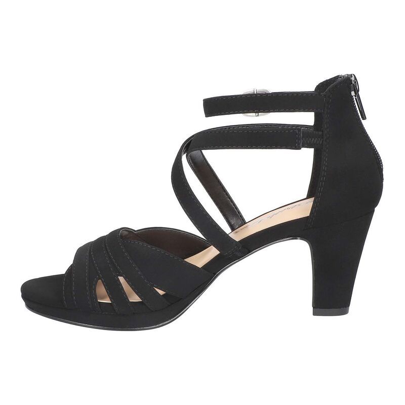 イージーストリート レディース シューズ サンダル Easy Street Crissa Womens Dressandals Black ブラック