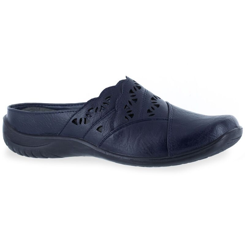 イージーストリート レディース シューズ サンダル カットアウト Easy Street Forever Womens Comfort Cutout Clogs New Navy ネイビー