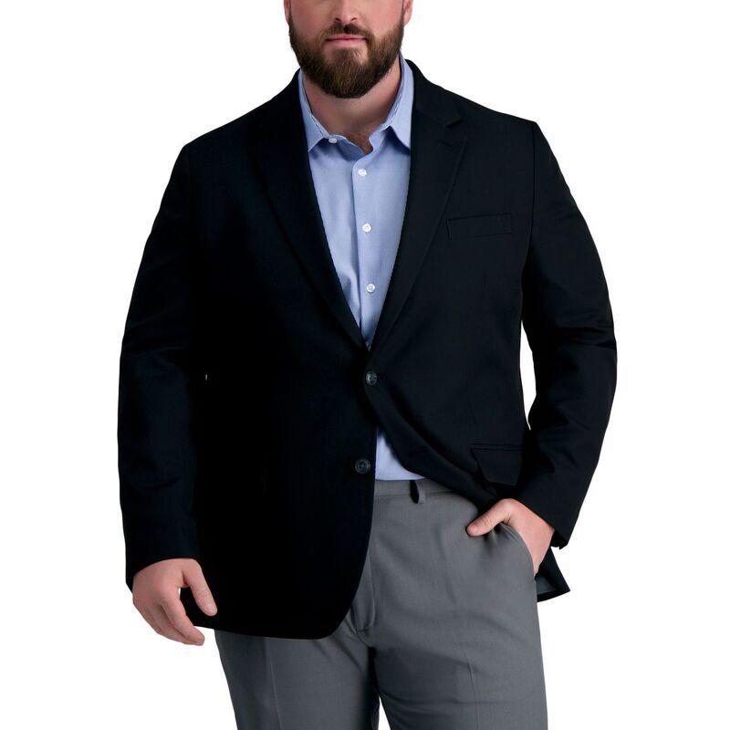 ハガー メンズ アウター ジャケット・ブルゾン トール ブレザー Big Tall HaggarR The Active Series Classic Fit Blazer Black ブラック
