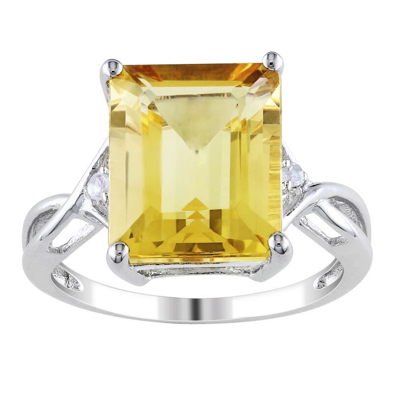 ステラ グレース レディース アクセサリー リング Stella Grace Sterling Silver Citrine White Topaz Fashion Ring Sterling Sil