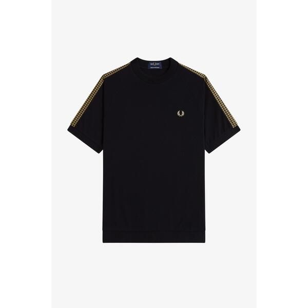 フレッドペリー メンズ トップス Tシャツ Fred Perry Fred Tape Tshirt Sn62 Black 102 ブラック