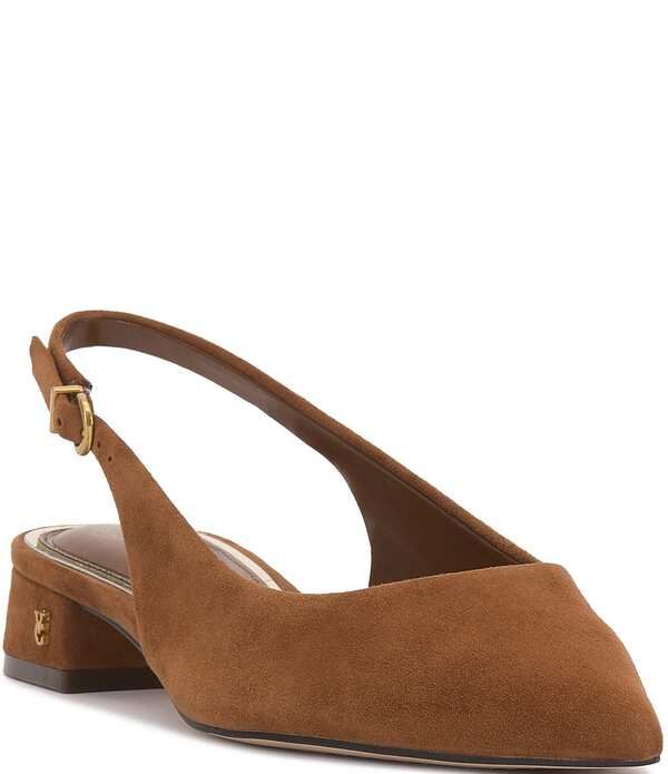 ヴィンスカムート レディース シューズ ヒール スエード Vince Camuto Valiey Suede Slingback Pumps Burnt Sugar