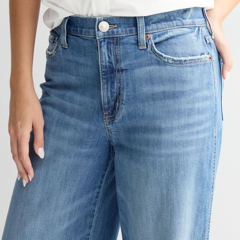 エスオー レディース ボトムス デニムパンツ ワイドレッグ ジーンズ Juniors SO High Rise Baggy Wide Leg Jeans Washed Black ブラック