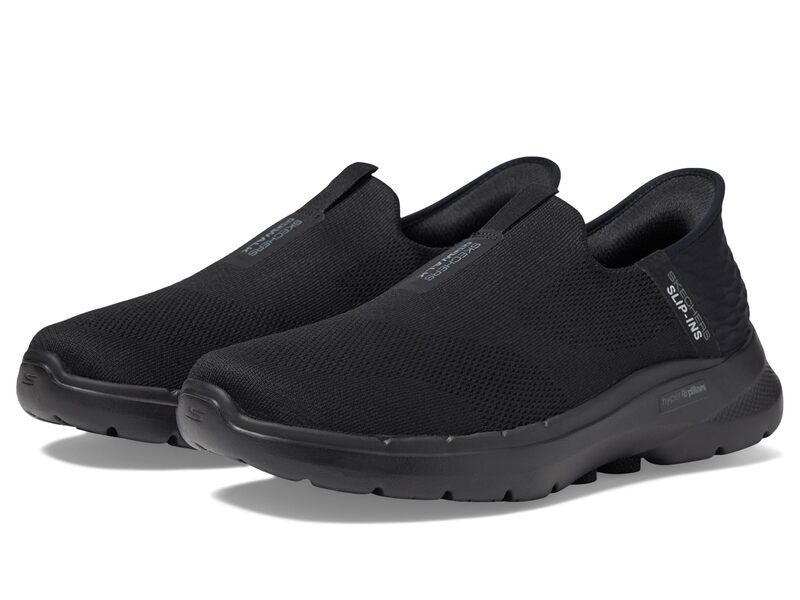 スケッチャーズ メンズ シューズ スニーカー SKECHERS Performance Go Walk 6 Easy On Hands Free SlipIns Black ブラック