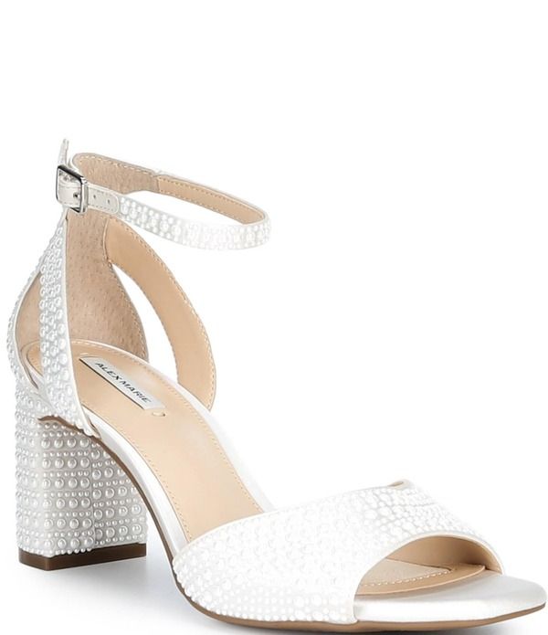 アレックスマリー レディース シューズ サンダル ラップワンピース アンクル Alex Mariellise Two Pearl Embellished Ankle Wrap Dressandals