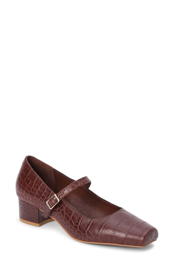 マチス レディース シューズ ヒール Matisse Mirabelle Mary Jane Heel Coffee Croc コーヒー