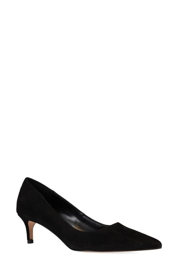 ペレモーダ レディース シューズ ヒール Pelle Modaeri Pointed Toe Kitten Heel Pump Black ブラック