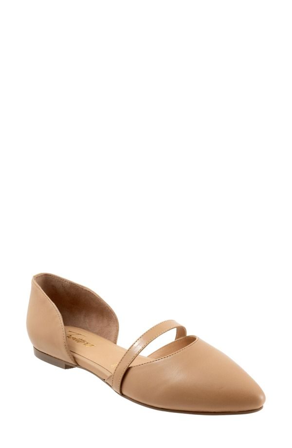 トロッターズ レディース シューズ パンプス Trotters Emory dOrsay Pointed Toe Flat Beige ベージュ