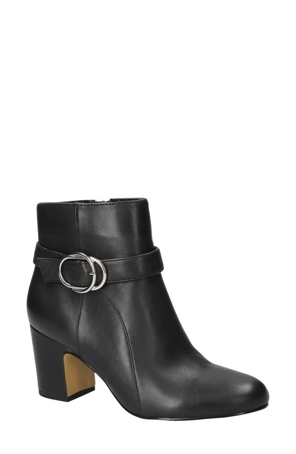 ベラヴィータ レディース シューズ ブーツ・レインブーツ Bella Vita Gamela Moto Bootie Black Leather ブラック