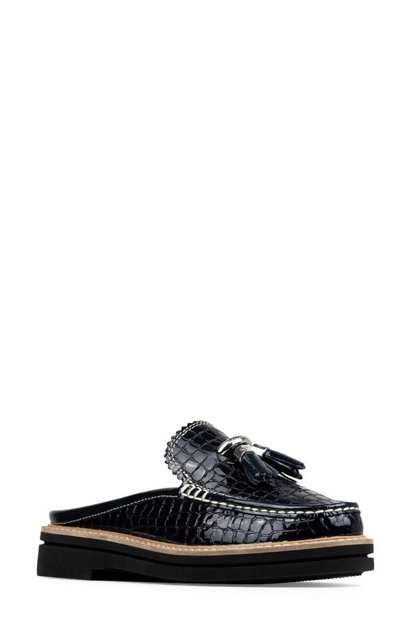 ドナルドプリネール レディース シューズ スリッポン・ローファー Donald Pliner Mule Tasseloafer Navy ネイビー