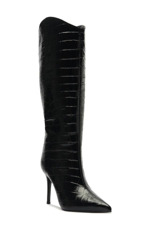 シュッツ レディース シューズ ブーツ・レインブーツ Schutz Maryana Pointed Toe Boot Black ブラック