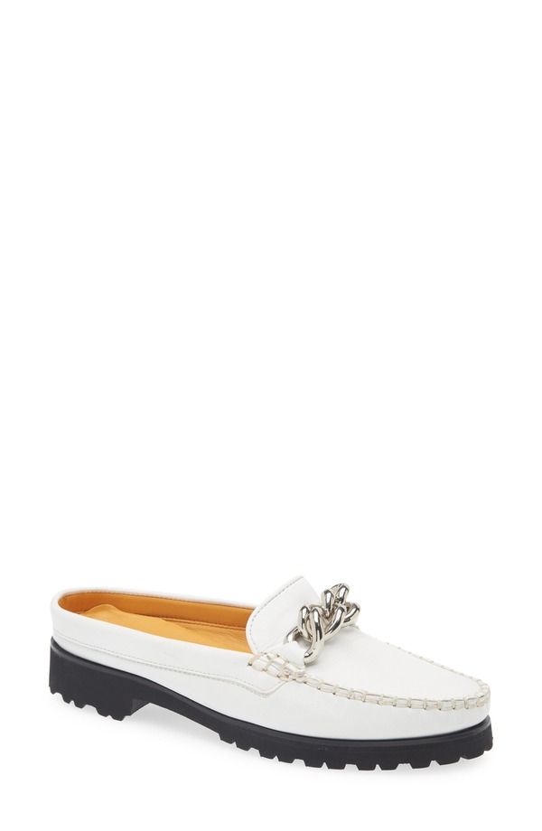 ロバート ツア レディース シューズ スリッポン・ローファー Robert Zur Canale Bit Loafer Mule White ホワイト