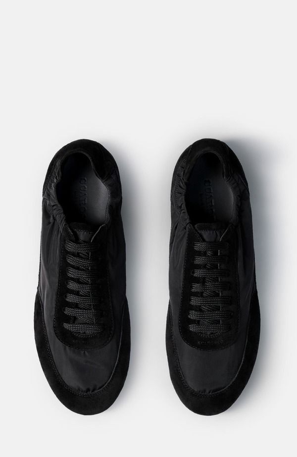 スカロッソ メンズ シューズ スニーカー SCAROSSO Leggera Sneakers Black Nylon ブラック｜詳細画像