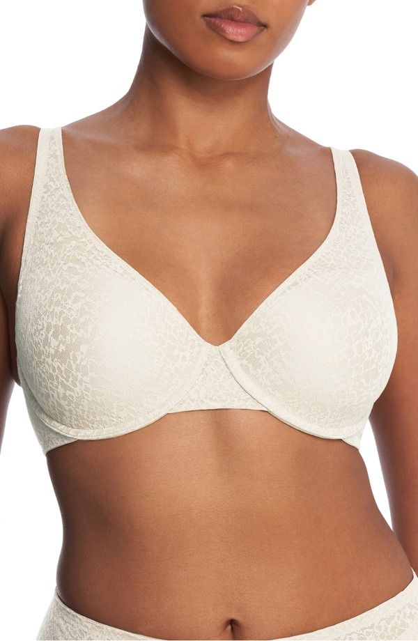 ナトリ レディース トップス Tシャツ Natori Pretty Smooth Full Fit Smoothing TShirt Bra Warm White ホワイト