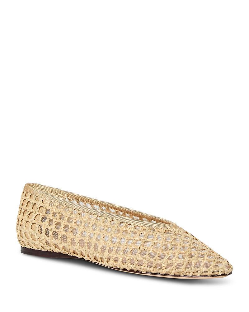 ロフラー ランダル レディース シューズ パンプス Loefflerandall Womens Tan Woven Raffia Ballet Flats Natural タン