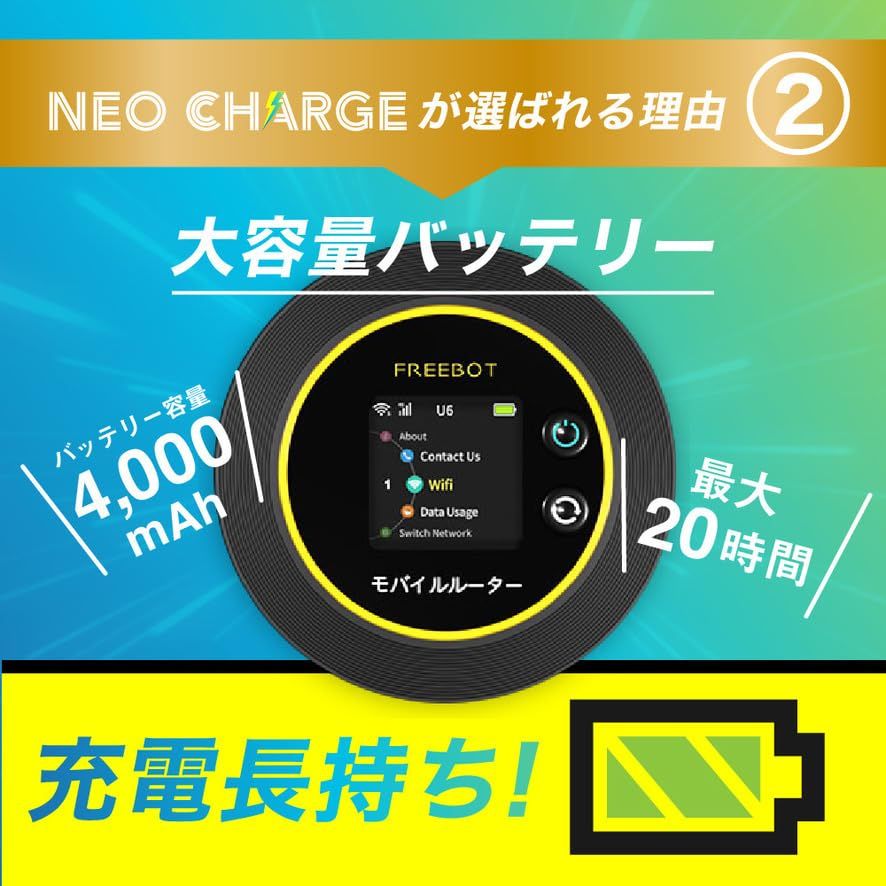 WiFi ポケットWi-Fi (初回100GB付き / 契約不要/月額費用無し)モバイルWi-Fi 即時利用可能 365日 (チャージ式/充電 長持ち)トリプルキャリア対応 端末買い切りas 82ff1d70