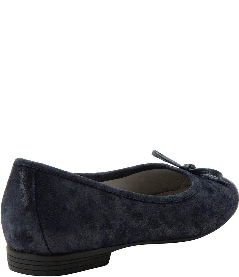アレグリア レディース シューズ パンプス スエード キャップ Alegria Tayla Suede Bow Detail Cap Toe Ballet Flats Navy Mist ネイビー