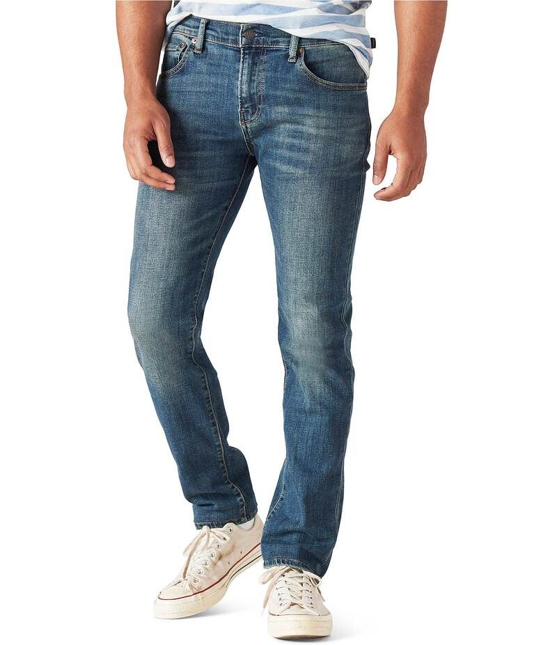 ラッキーブランド メンズ ボトムス デニムパンツ ストレート ジーンズ Lucky Brand 110 McArthur COOLMAXR SlimFit Straight Leg Jeans McA