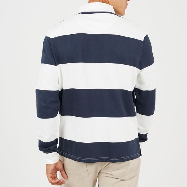 ブレーブソウル メンズ トップス シャツ Brave Soul Rugby Shirt Sn62 CreamNavy クリーム